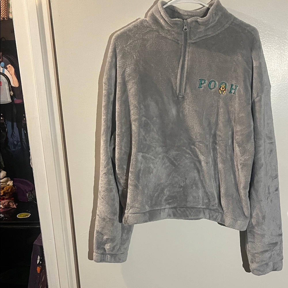 Disney Soft Gray Fleece Jacket